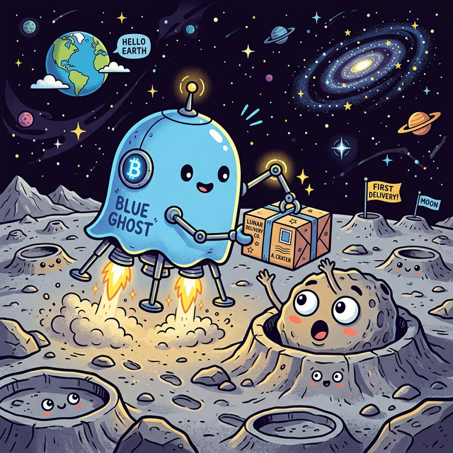 블루 고스트 착륙: 최초의 "달 택배 서비스" 공식 개소