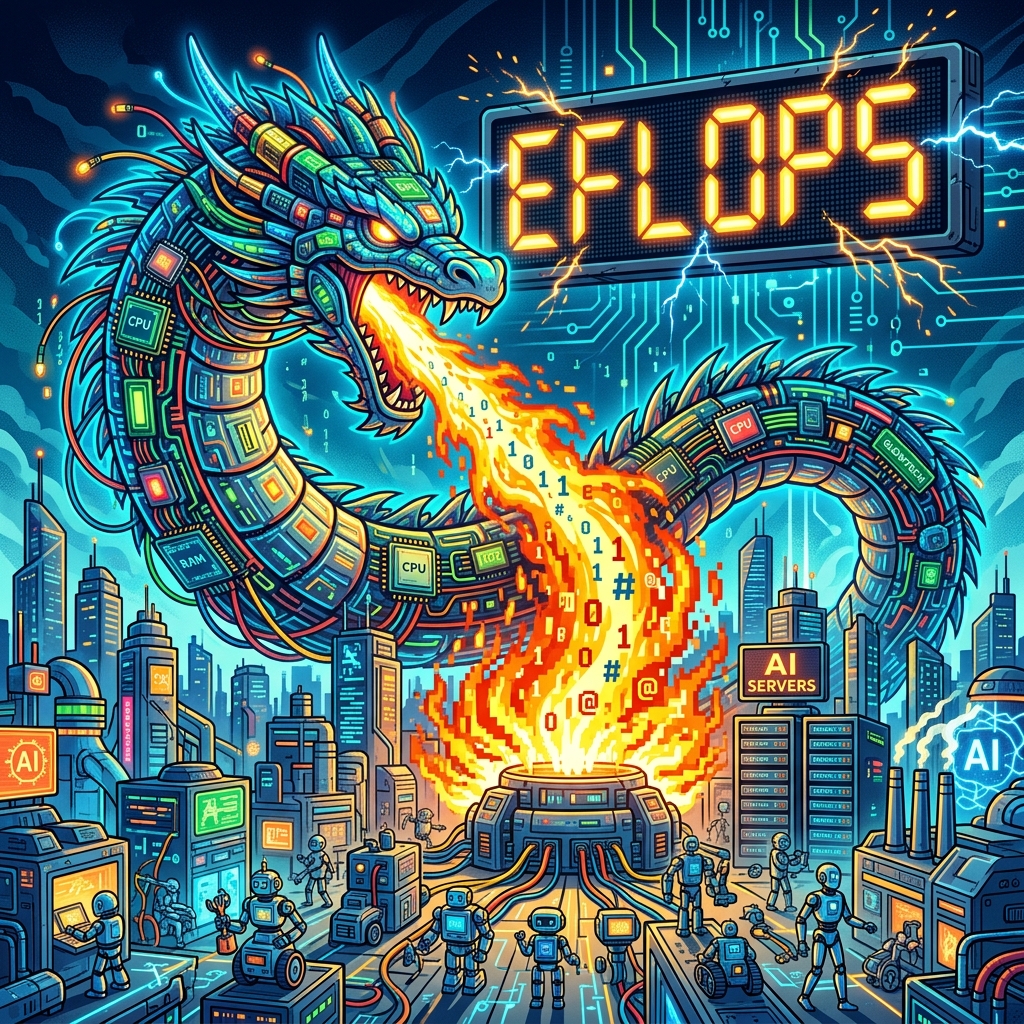 중국 컴퓨팅 파워 300 EFLOPS 돌파: AI 폭발 뒤의 "하드 서포트"